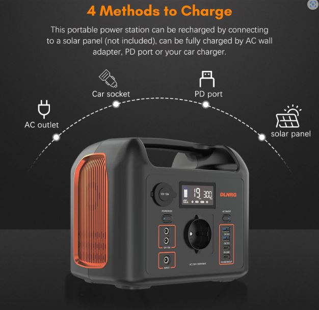 320 Wh LiFePo4 Charging station