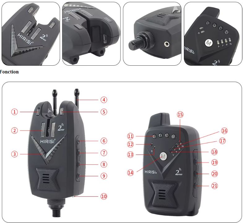 Set of Hirisi 3+1 signaling devices