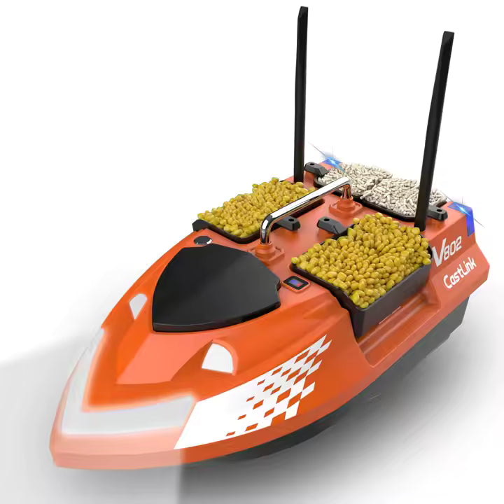 Zavážacia loďka V802  - s GPS / bez GPS - oranžová