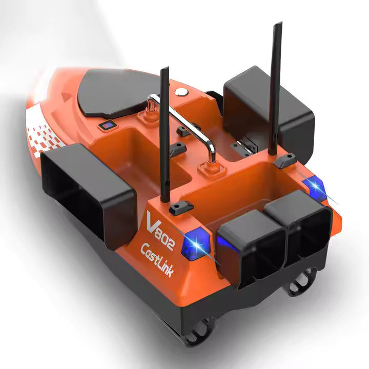 Zavážacia loďka V802  - s GPS / bez GPS - oranžová